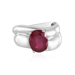 Zilveren ring met een Madagaskar Robijn (de Melo)