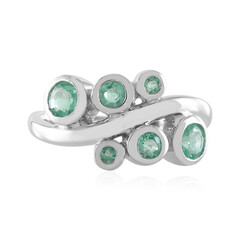 Zilveren ring met Russische smaragden (de Melo)