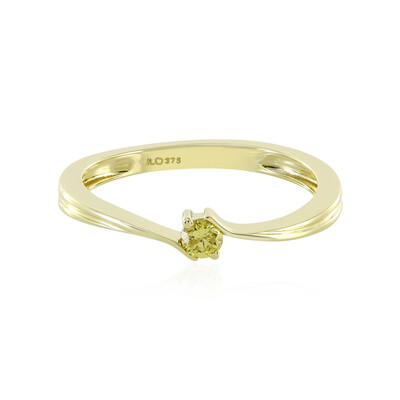 Gouden ring met een I4 Gele Diamant
