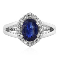 Zilveren ring met een kyaniet