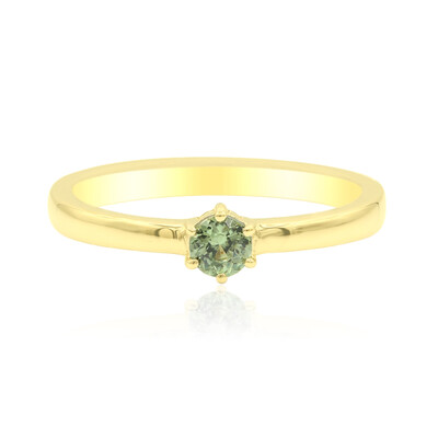 Gouden ring met een Madagaskar Demantoid (John Ferry)
