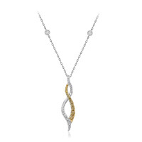 Gouden halsketting met SI2 (H) Diamanten (CIRARI)