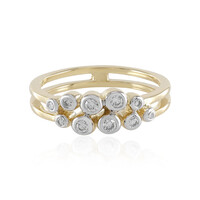 Gouden ring met SI1 (H) Diamanten