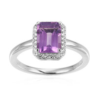 Zilveren ring met een amethist