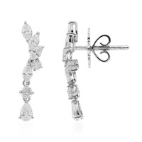 Gouden oorbellen met SI2 (H) Diamanten (Estée Collection)