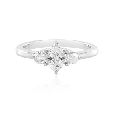 Zilveren ring met zirkonen