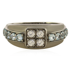Zilveren ring met zirkonen