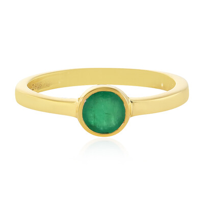 Zilveren ring met een Socoto smaragd