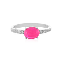 Zilveren ring met een Roze Ethopische Opaal