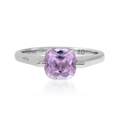 Platina ring met een AAA Braziliaanse kunziet