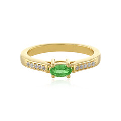 Zilveren ring met een tsavoriet