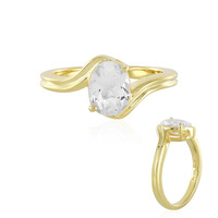 Zilveren ring met een danburiet