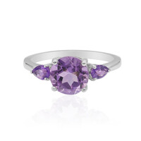Zilveren ring met een amethist