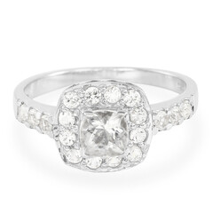 Zilveren ring met een Himalaya beril