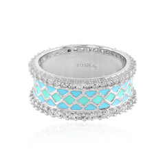 Zilveren ring met zirkonen