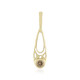 Gouden hanger met een I2 Champagne Diamant (Ornaments by de Melo)
