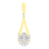 Zilveren hanger met een zirkoon