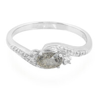 Zilveren ring met een labradoriet