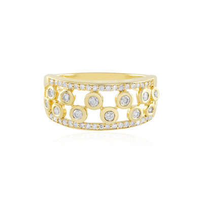 Zilveren ring met I2 (J) Diamanten