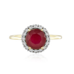 Gouden ring met een Madagaskar Robijn