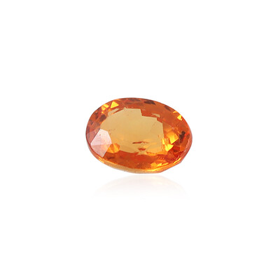 Edelsteen met een oranje saffier