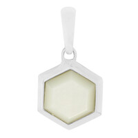 Zilveren hanger met een parelmoer