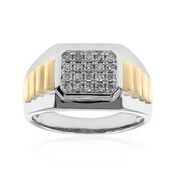 Gouden herenring met I1 (H) Diamanten (CIRARI)