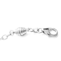 Zilveren mageneetsluiting - type 4 -3,6 cm - ca 2.3g