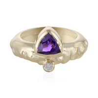 Gouden ring met een Zambia-amethist (Adela Gold)