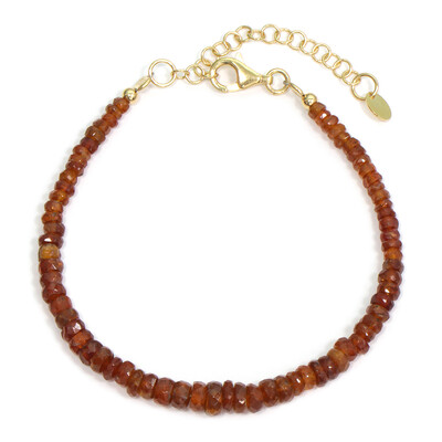 Zilveren armband met Oranje Tanzania Kyanieten