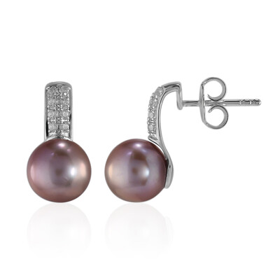 Zilveren oorbellen met Ming Parels (TPC)