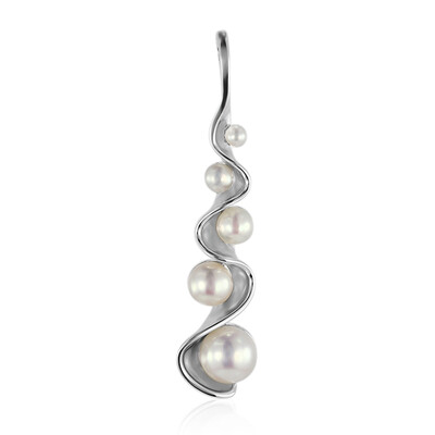 Zilveren hanger met een zoetwater kweekparel (MONOSONO COLLECTION)