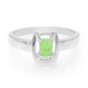 Zilveren herenring met een keizerlijk chrysopraas