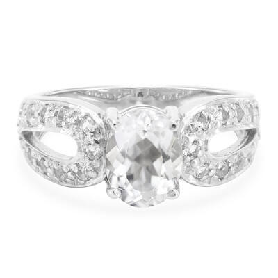 Zilveren ring met een Himalaya beril