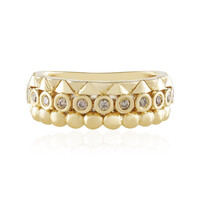 Zilveren ring met I2 Bruine Diamanten
