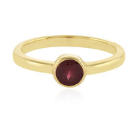 Zilveren ring met een rhodliet