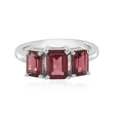 Zilveren ring met een Mozambique granaat