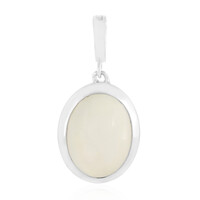Zilveren hanger met een witte maansteen