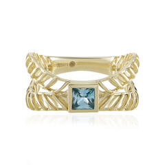 Gouden ring met een Ratanakiri zirkoon (Ornaments by de Melo)