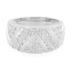 Zilveren ring met zirkonen