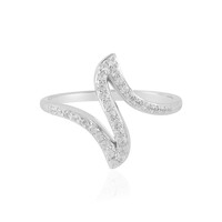 Zilveren ring met zirkonen
