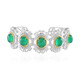 Zilveren armband met groene agaten (Dallas Prince Designs)