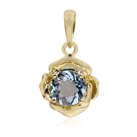 Gouden hanger met een Santa Maria-aquamarijn
