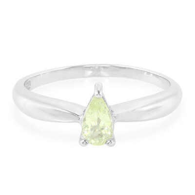Zilveren ring met een toermalijn