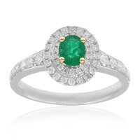 Gouden ring met een Colombiaanse smaragd (CIRARI)