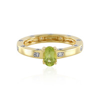 Zilveren ring met een peridoot