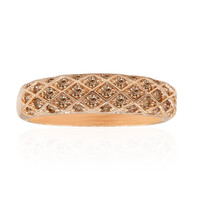 Gouden ring met SI1 Argyle Rose De France Diamanten