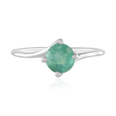 Gouden ring met een Braziliaanse smaragd