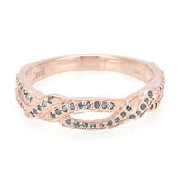 Zilveren ring met Fancy diamanten