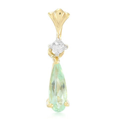 Gouden hanger met een Braziliaanse Paraiba toermalijn